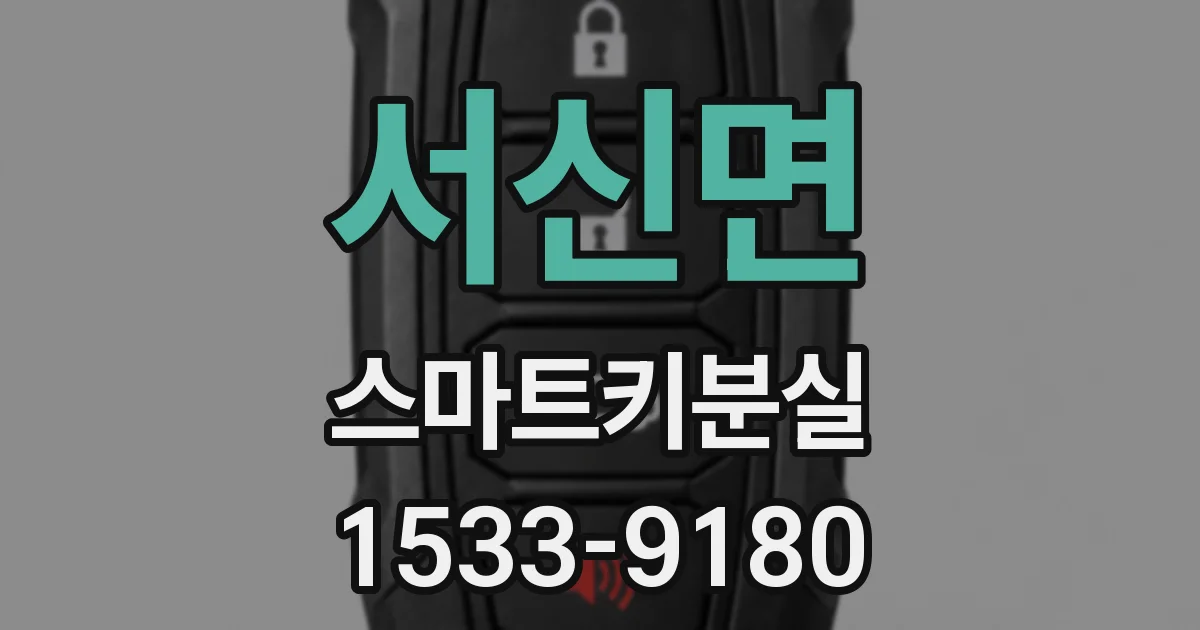 서신면 스마트키분실