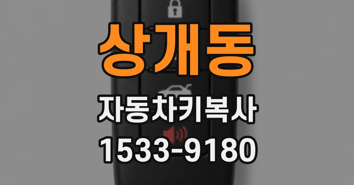 상개동 자동차키복사