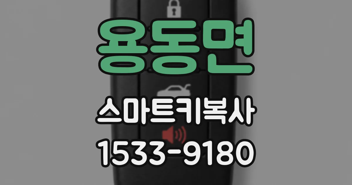 용동면 스마트키복사