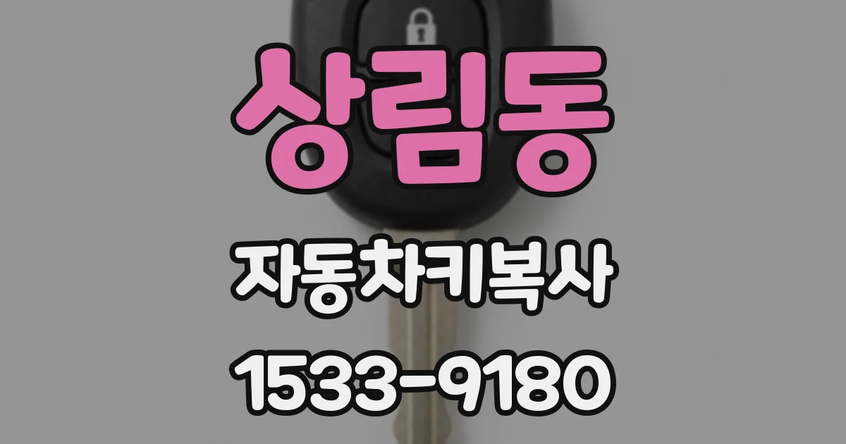상림동 자동차키복사