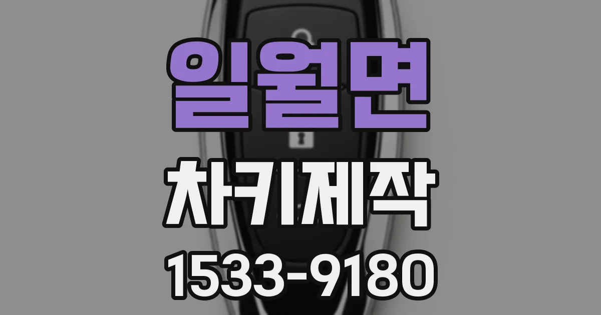 일월면 차키제작