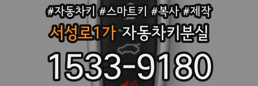 서성로1가 자동차키분실