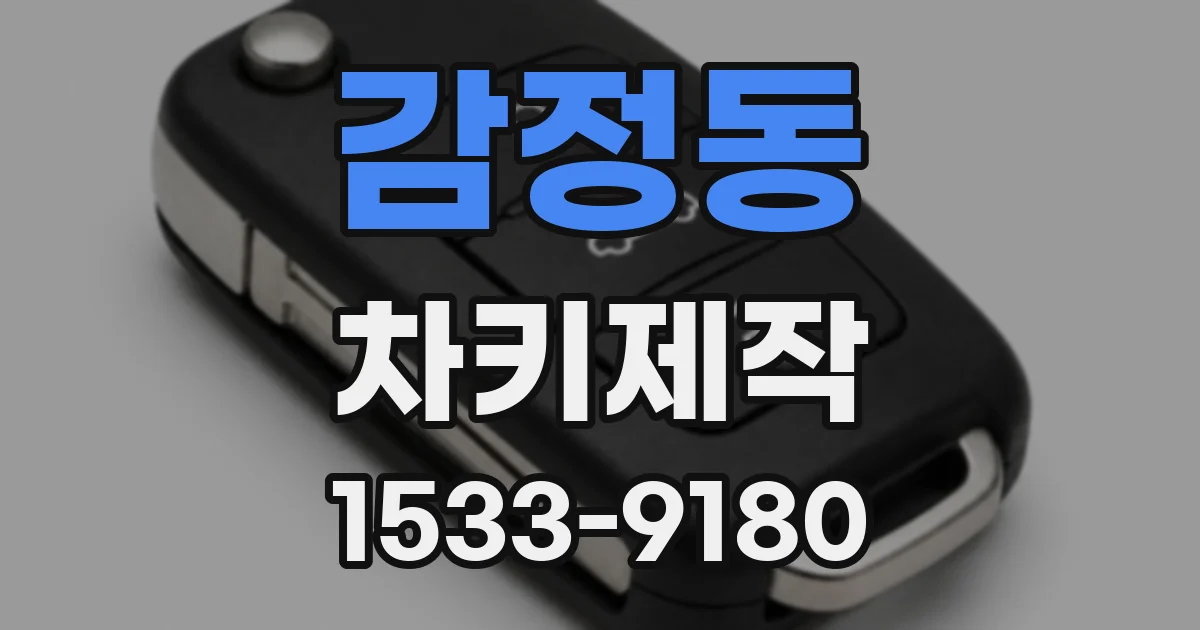 감정동 차키제작