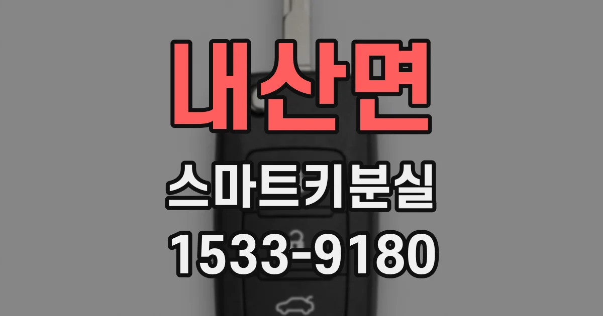 내산면 스마트키분실