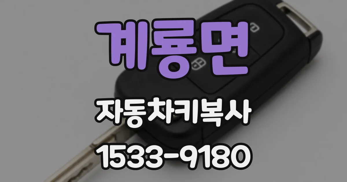 계룡면 자동차키복사