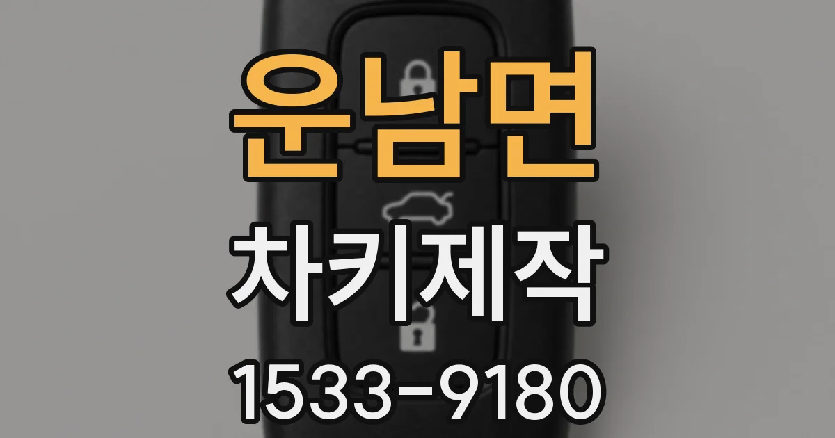 운남면 차키제작