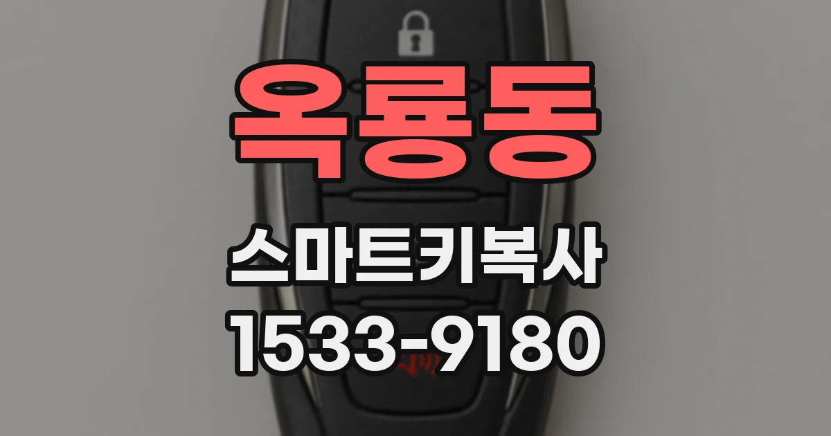 옥룡동 스마트키복사