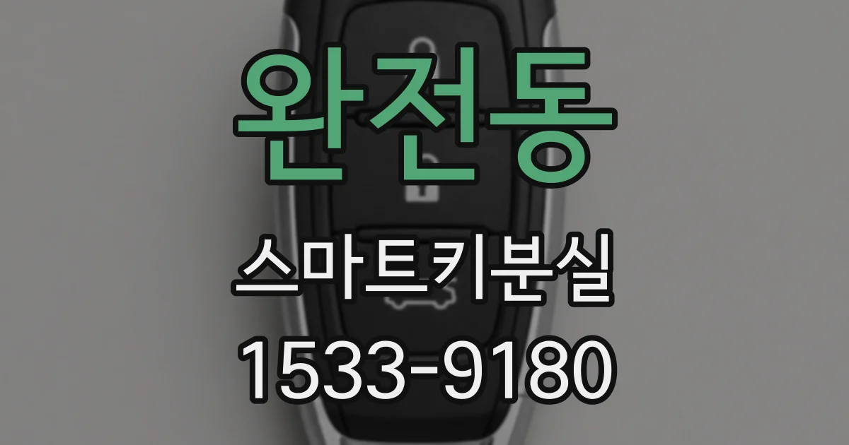 완전동 스마트키분실