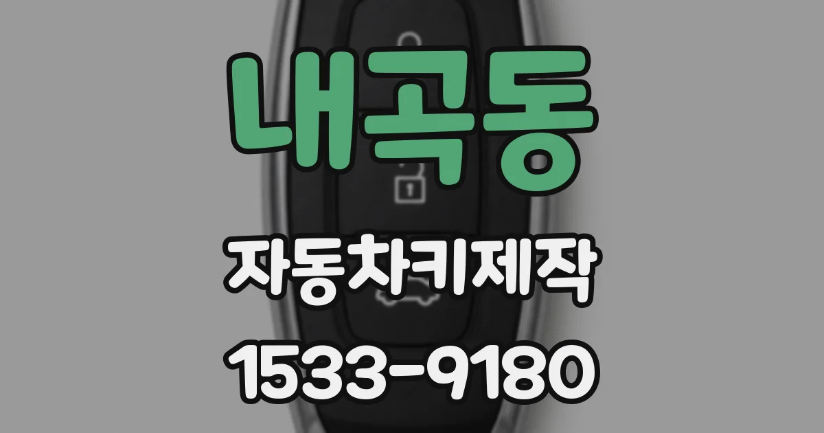 내곡동 자동차키제작