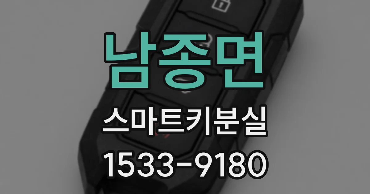 남종면 스마트키분실