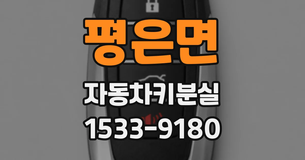 평은면 자동차키분실