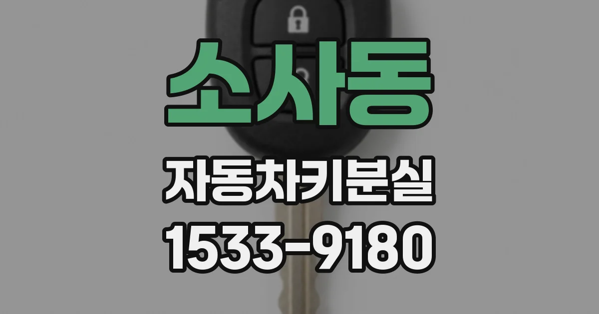 소사동 자동차키분실