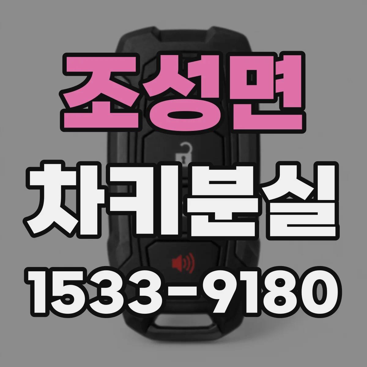 조성면 차키분실