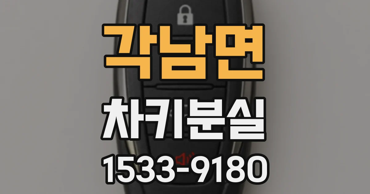 각남면 차키분실