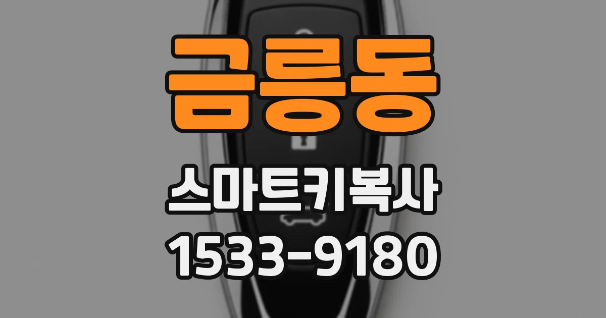 금릉동 스마트키복사