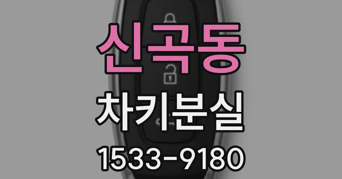 신곡동 차키분실