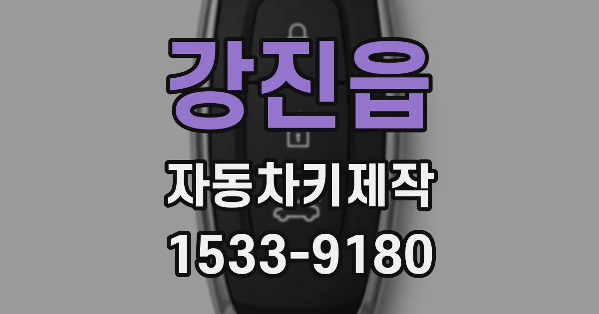 강진읍 자동차키제작