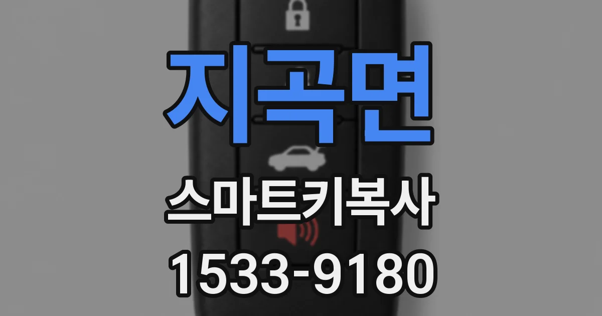 지곡면 스마트키복사