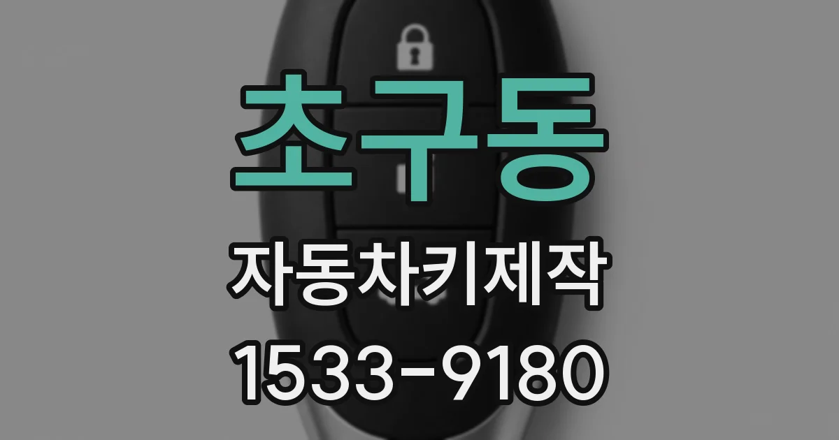 초구동 자동차키제작