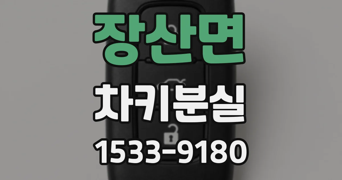 장산면 차키분실