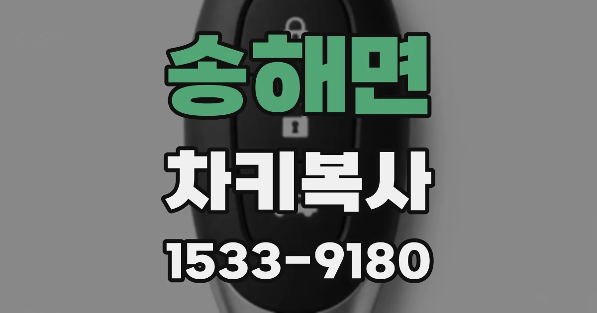 송해면 차키복사