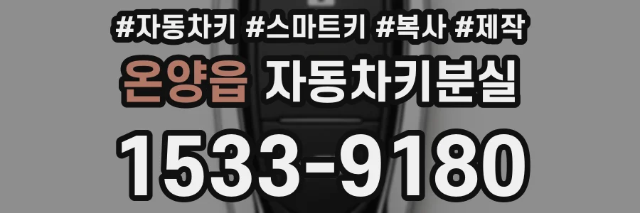 온양읍 자동차키분실
