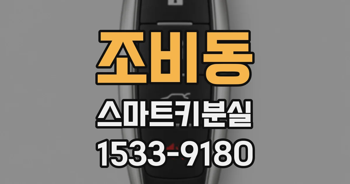 조비동 스마트키분실