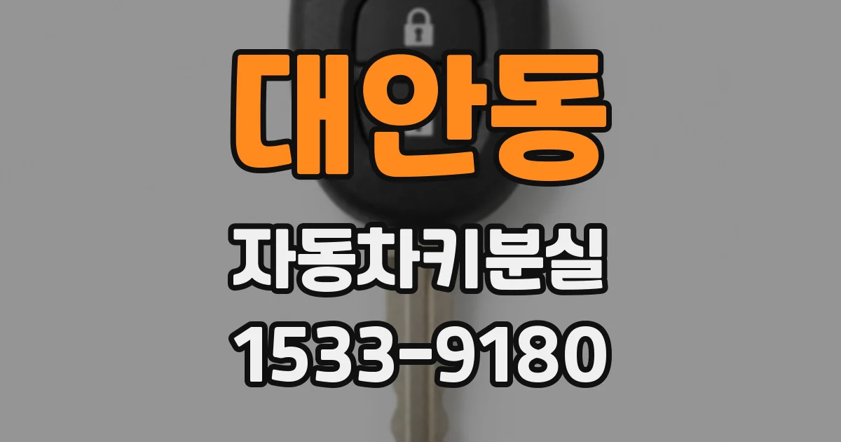 대안동 자동차키분실