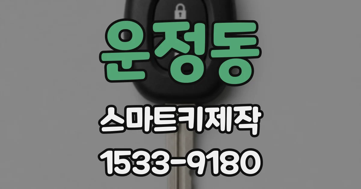운정동 스마트키제작