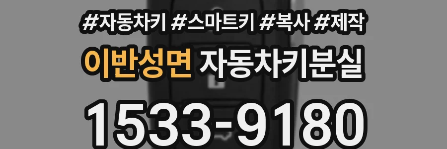 이반성면 자동차키분실