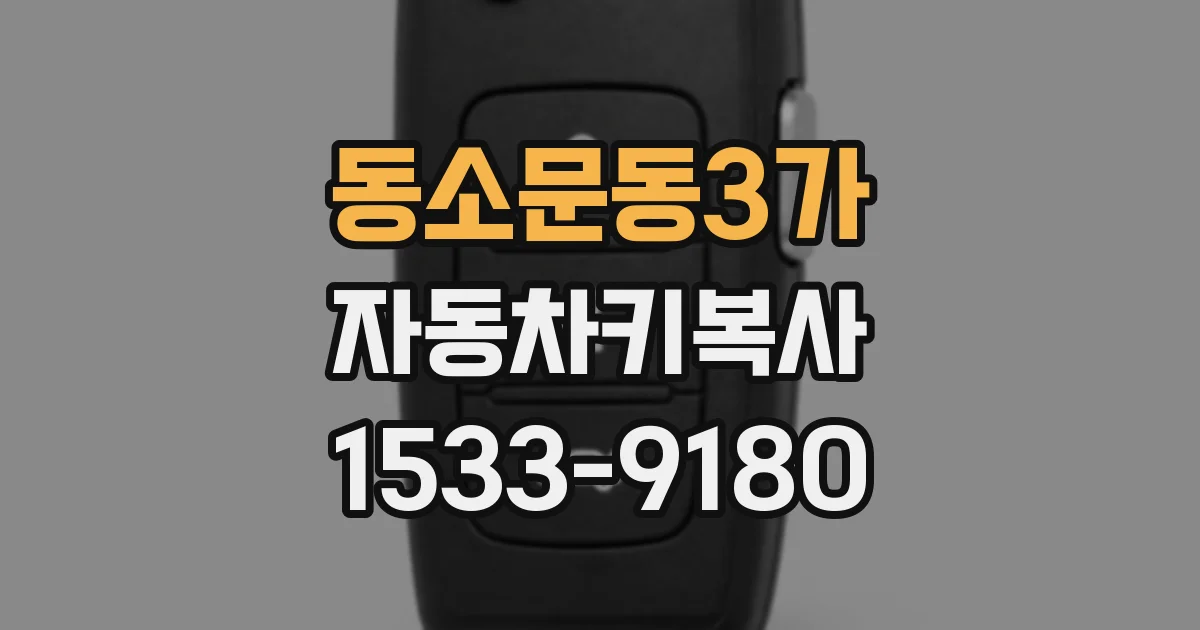 동소문동3가 자동차키복사