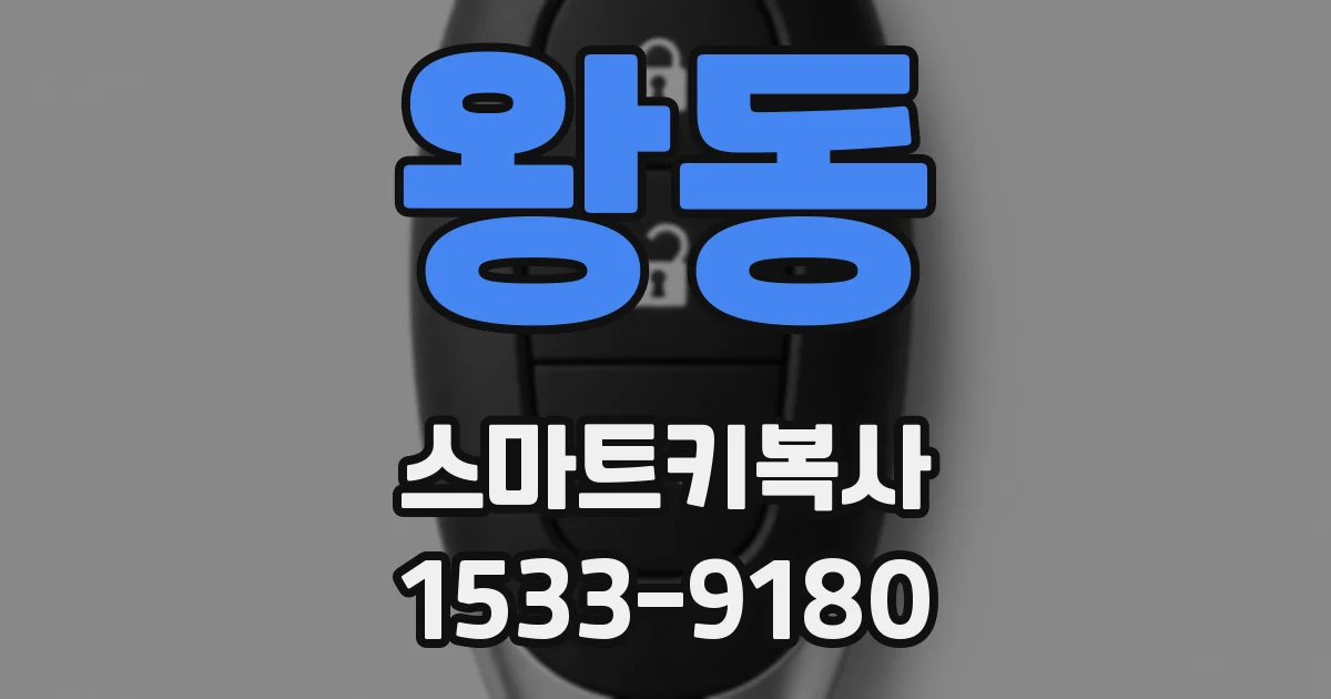 왕동 스마트키복사