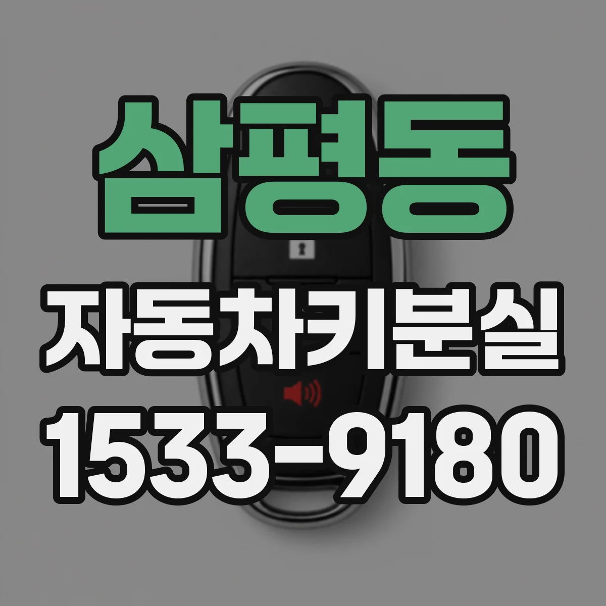 삼평동 자동차키분실