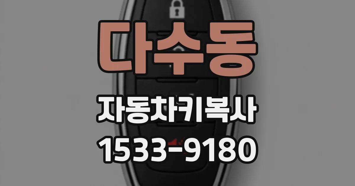 다수동 자동차키복사