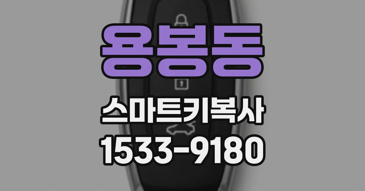 용봉동 스마트키복사