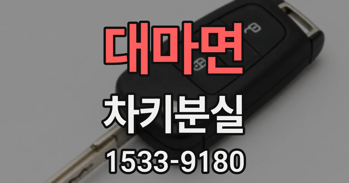 대마면 차키분실