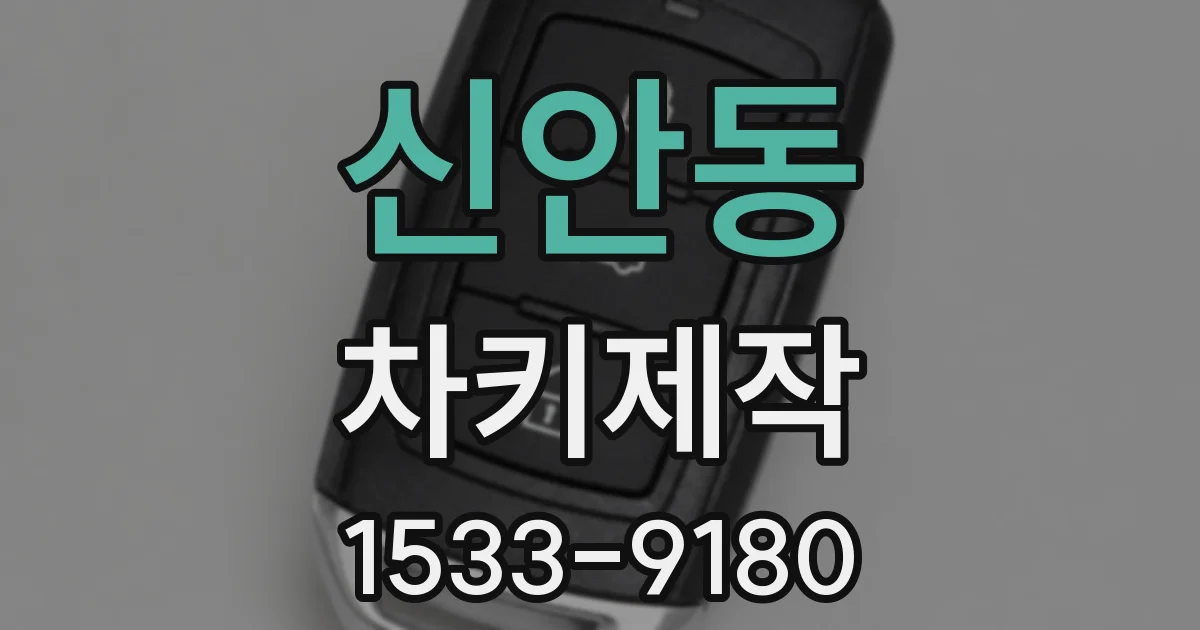 신안동 차키제작