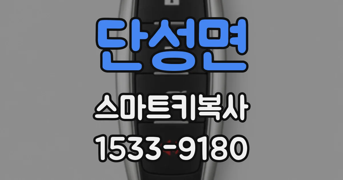 단성면 스마트키복사