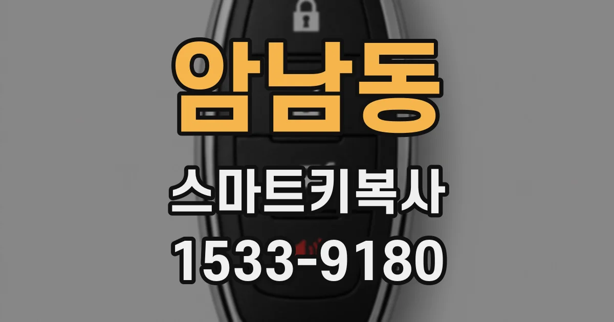 암남동 스마트키복사