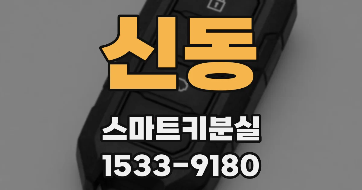 신동 스마트키분실