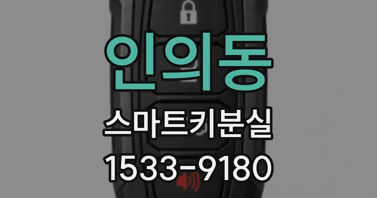인의동 스마트키분실