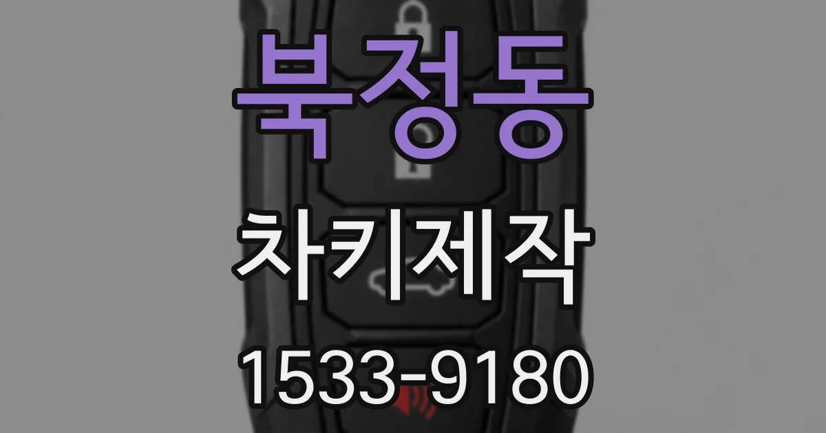북정동 차키제작
