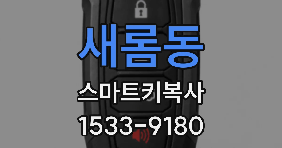 새롬동 스마트키복사