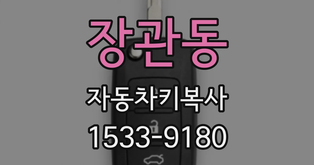 장관동 자동차키복사