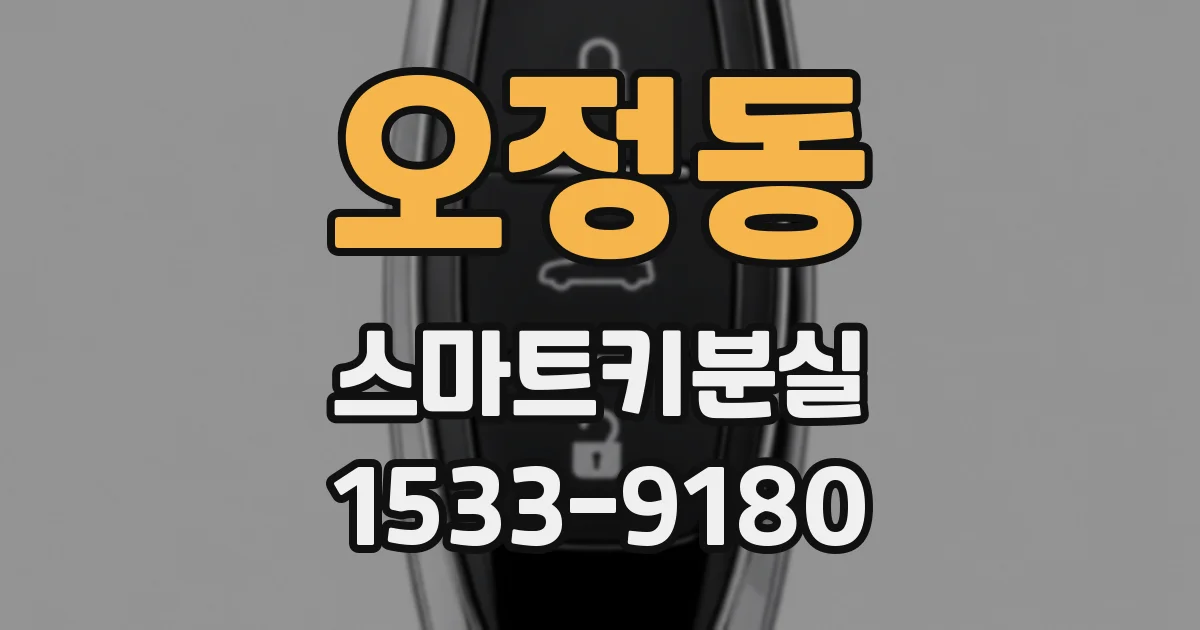 오정동 스마트키분실