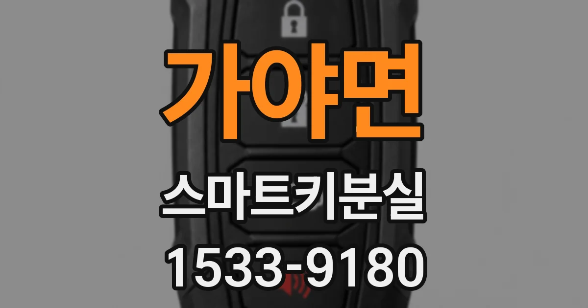 가야면 스마트키분실