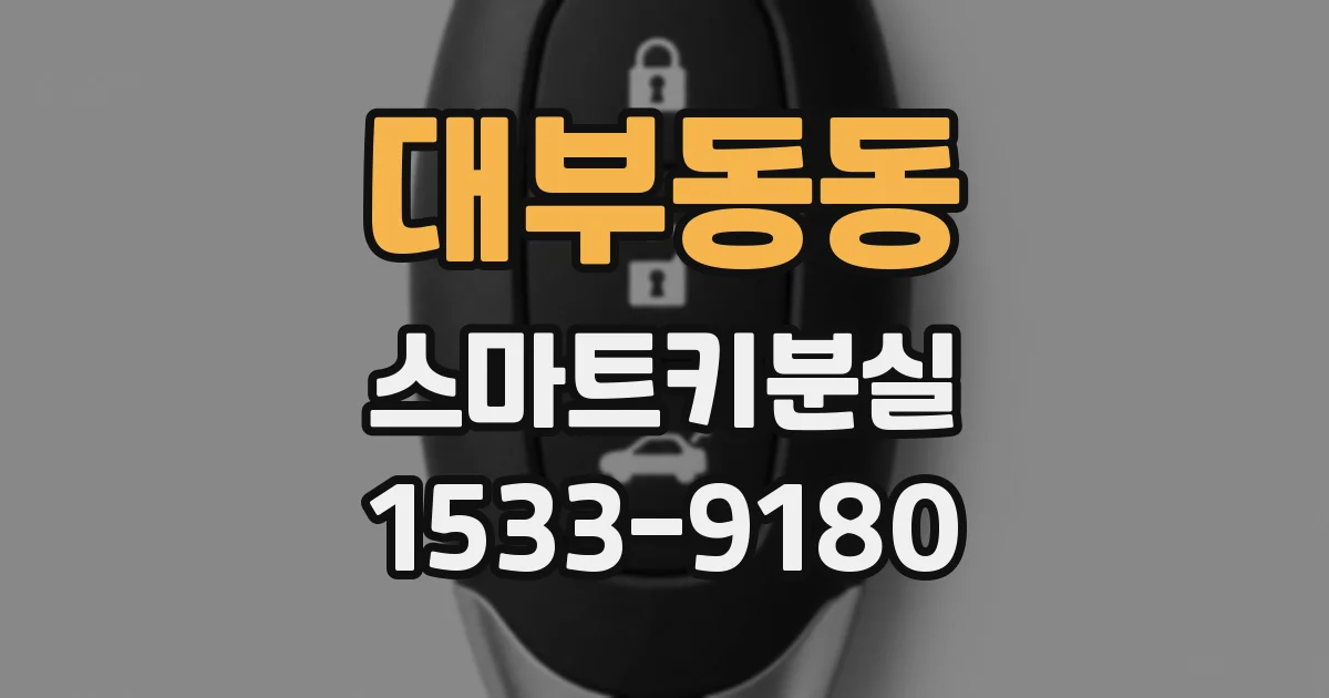 대부동동 스마트키분실