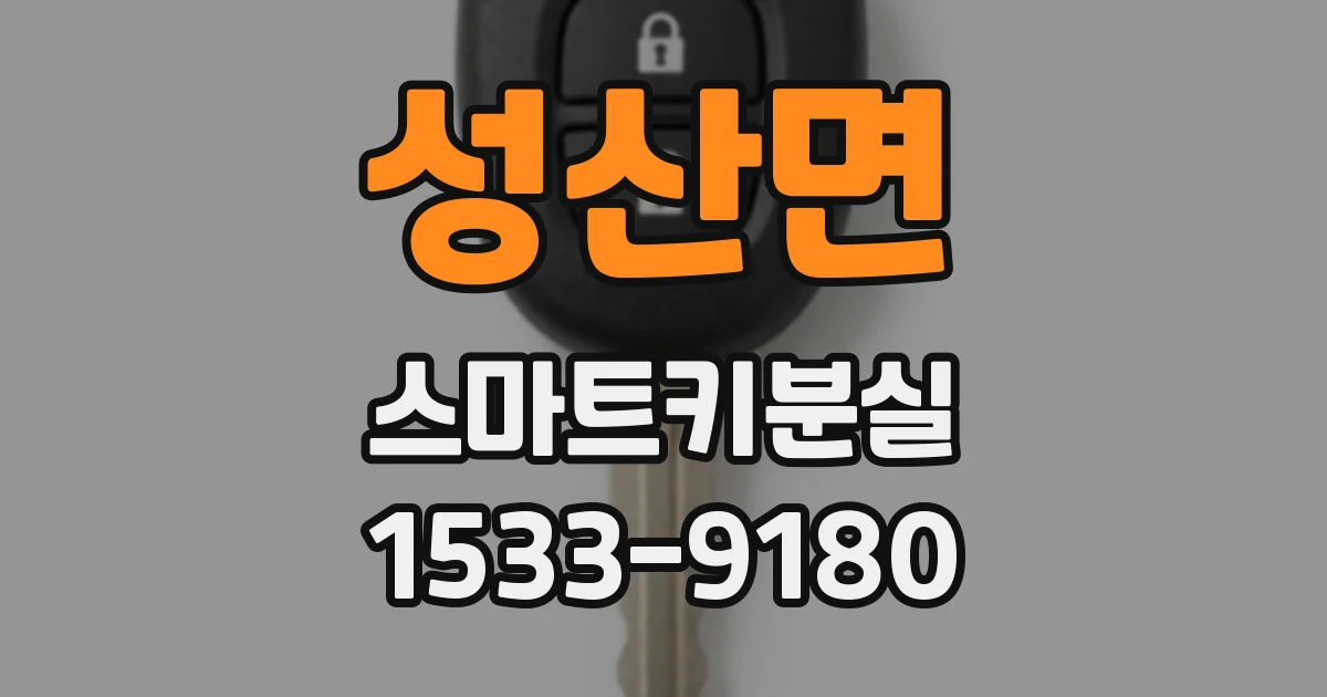 성산면 스마트키분실