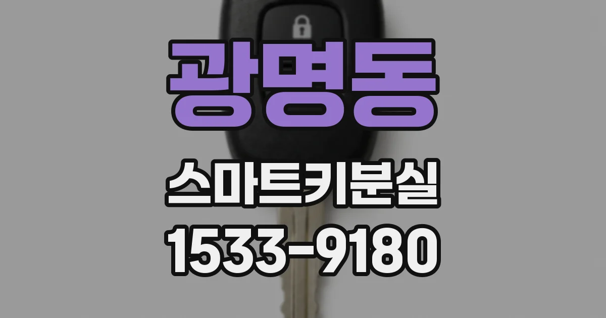 광명동 스마트키분실