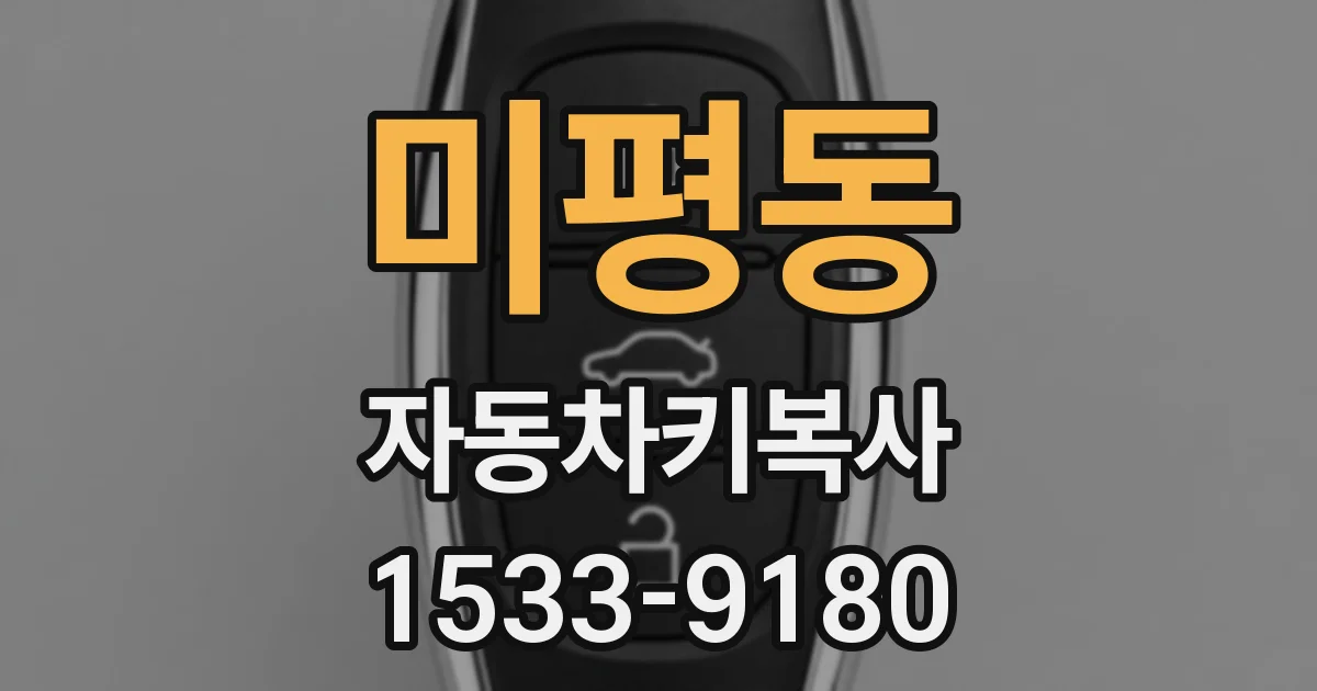 미평동 자동차키복사
